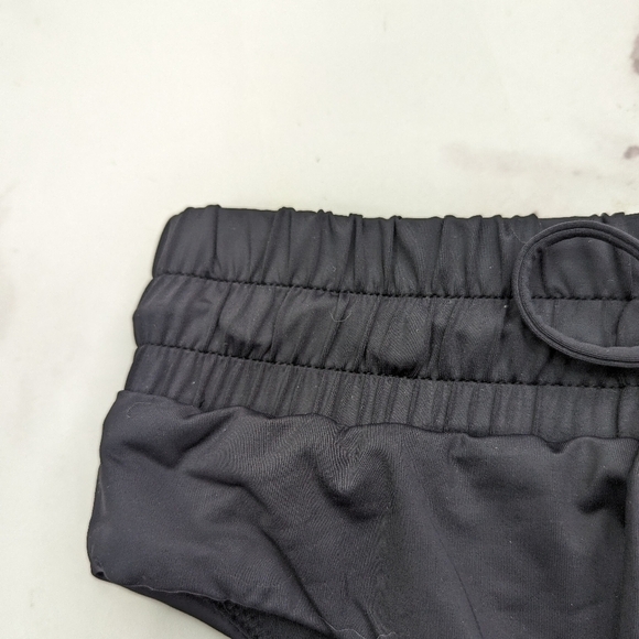 Good American Swim Bottom Women 1 Small Black Waist Cincher Framer High Rise - Picture 2 of 12